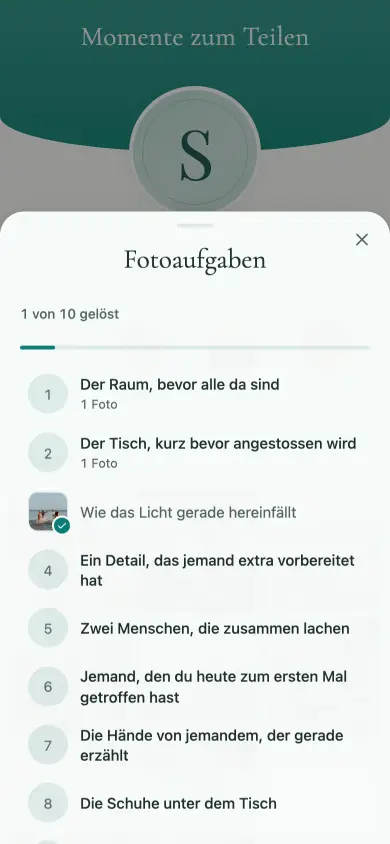 Die Aufgabenliste eines Sommerfests — zehn nummerierte Aufgaben ohne Anlassbezug